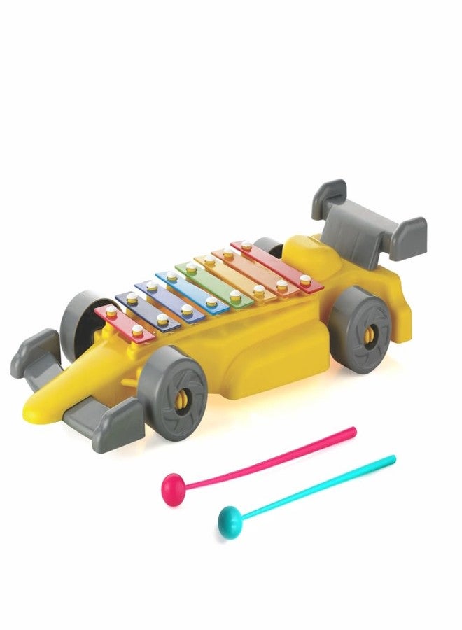 ويمسي سيارة إكسيليفون مرحة للأطفال، سيارة إكسيليفون بلاستيكية بثمانية عقد معدنية، لعبة إكسيليفون على شكل سيارة للأطفال فوق سن 3 سنوات، معتمدة من هيئة المواصفات البريطانية. - Image 1